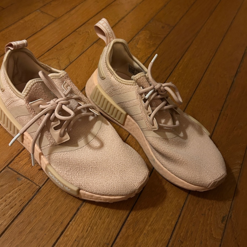 Adidas Women's Light Tan/pink Sneakers